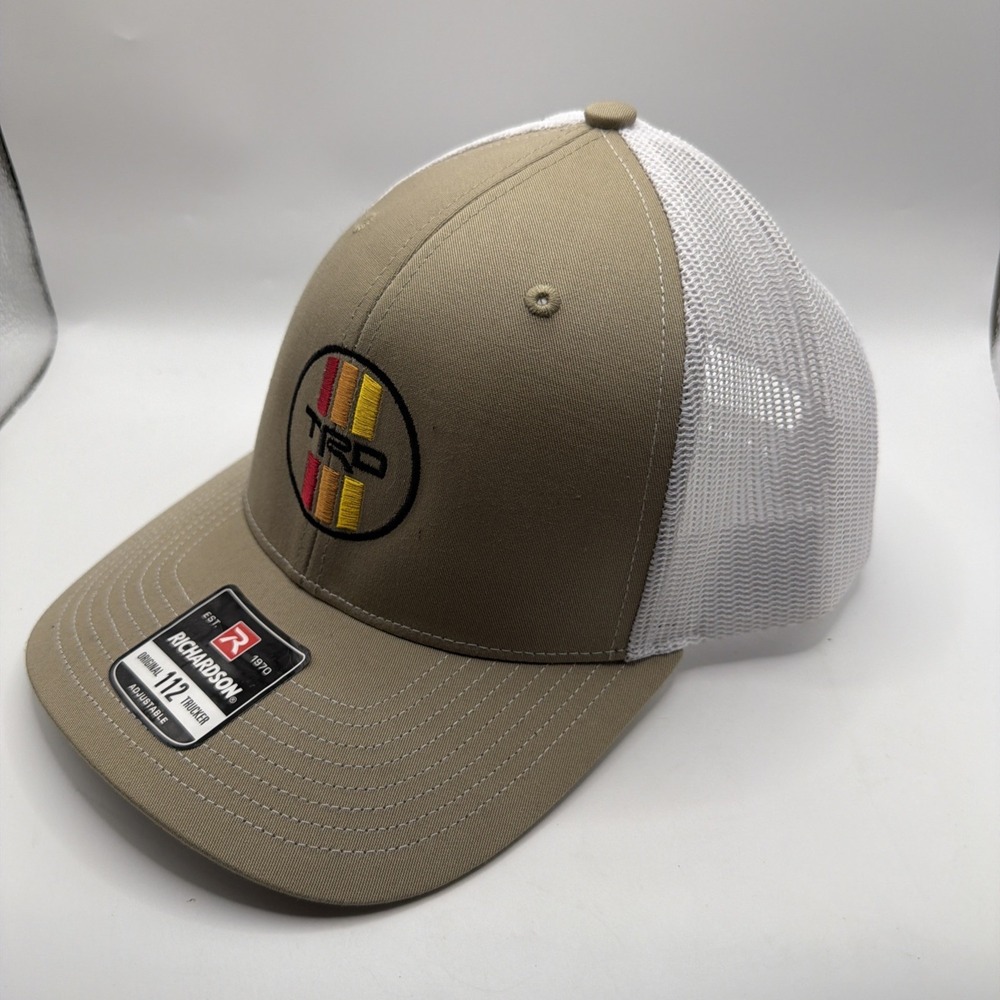 Toyota Tundra Tacoma Camry TRD Hat, Retro Stripes TRD Trucker Hat Toyota Racing